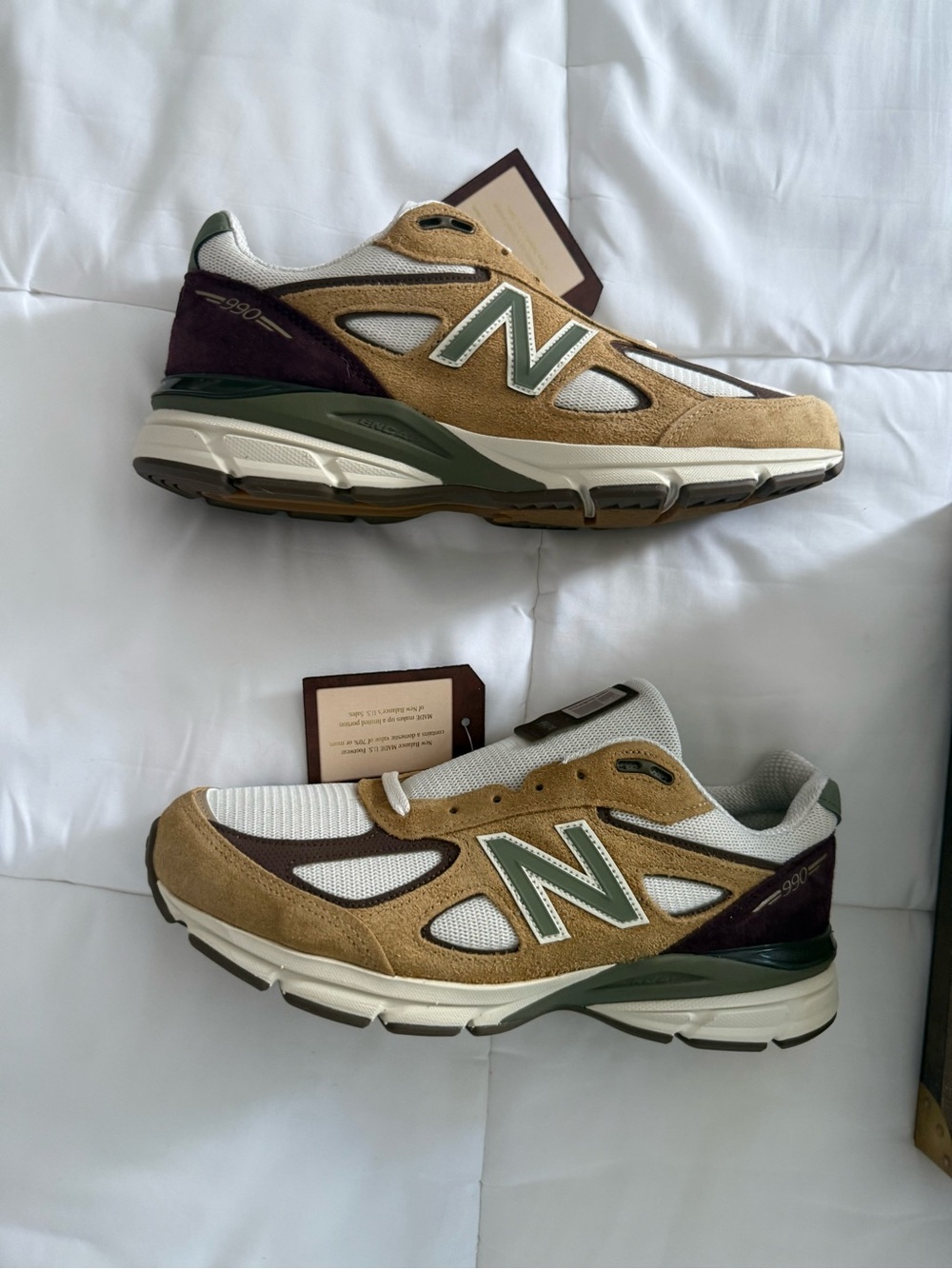 NEW BALANCE CNCPTS X 990V4 MADE IN USA 'PATINA' Pumpernickel/Dark Olivine Sz 11 - Picture 2 of 9